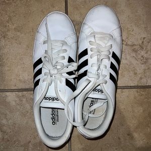 White Black Stripe Adidas